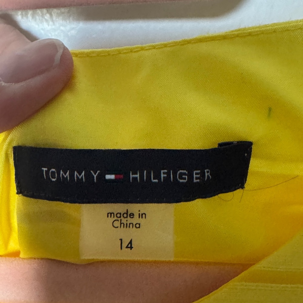 Tommy Hilfiger heather yellow sleeveless dress - Picture 7 of 9